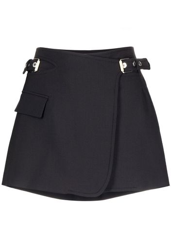 Dion Lee interlock A-line mini skirt - Nero