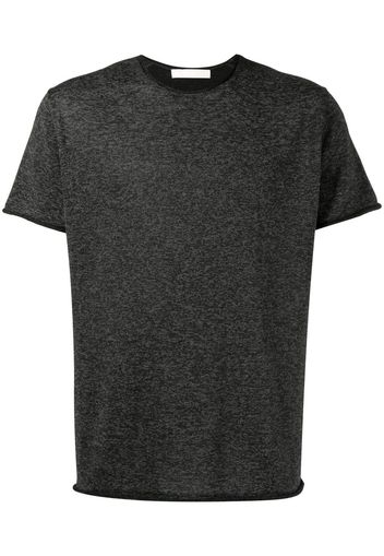 Dion Lee reflective marl-knit T-Shirt - Nero