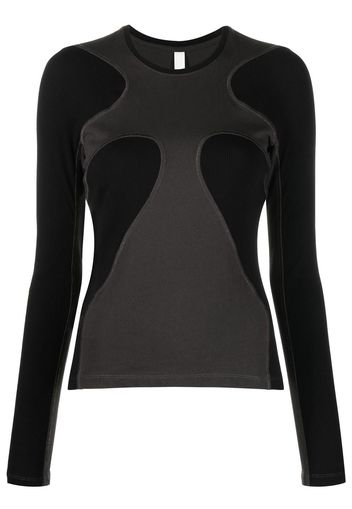 Dion Lee Top a maniche lunghe - Nero