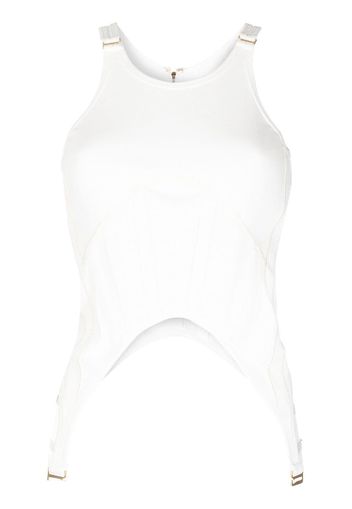 Dion Lee Fin Corset tank top - Bianco