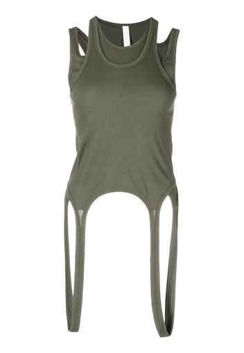 Dion Lee Top con dettagli cut-out - Verde