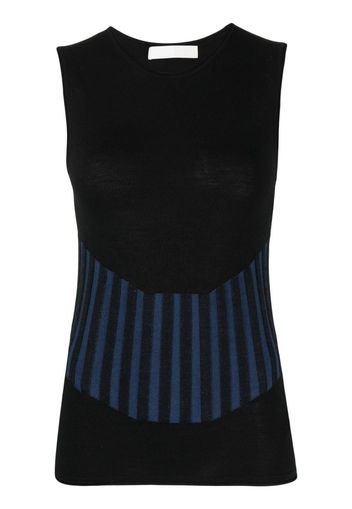 Dion Lee ribbed-detail knit top - Nero