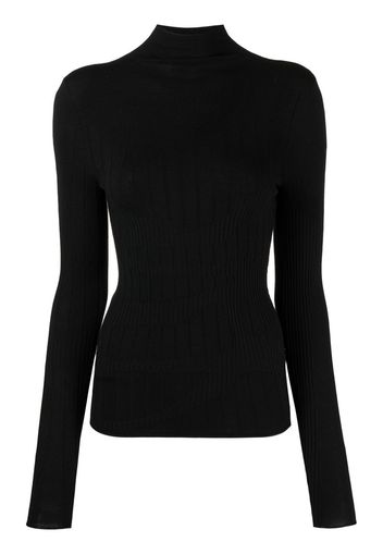 Dion Lee intarsia-detail knit jumper - Nero