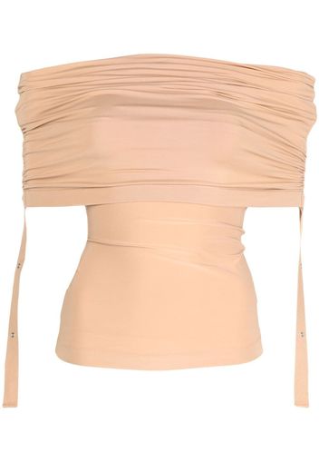 Dion Lee Doric gathered top - Arancione