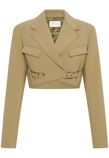 Dion Lee Interlock cropped blazer - Toni neutri