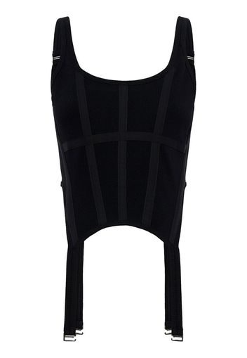 Dion Lee combat corset tank - Nero