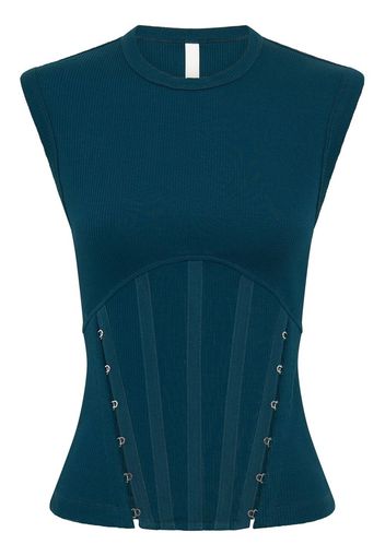 Dion Lee corset split-hem tank top - Blu