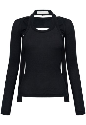 Dion Lee Modular open-back top - Nero