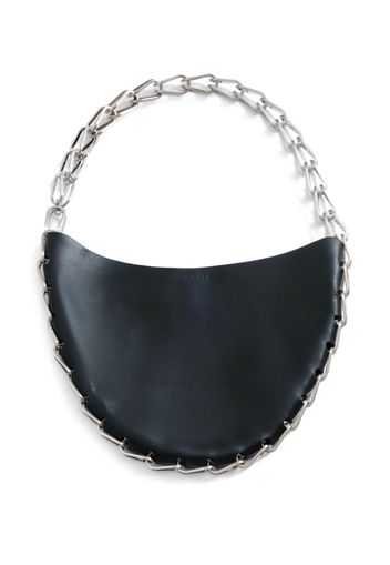 Dion Lee Circle leather shoulder bag - Nero