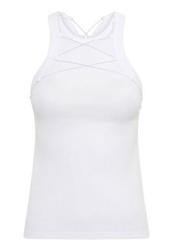 Dion Lee Lock drawstring tank top - Bianco