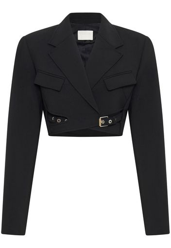 Dion Lee Interlock cropped blazer - Nero