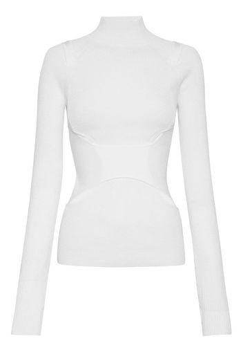 Dion Lee Maglione Interlink Skivvy con dettaglio cut-out - Bianco