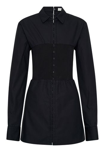 Dion Lee Hook mini shirt dress - Nero