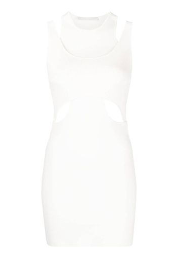 Dion Lee cut-out detail layered mini dress - Bianco