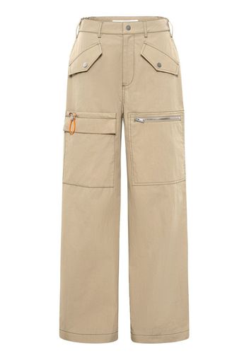 Dion Lee straight-leg cargo trousers - Toni neutri