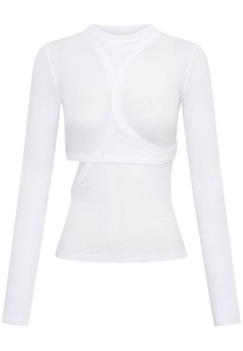 Dion Lee Modular layered long-sleeve top - Bianco