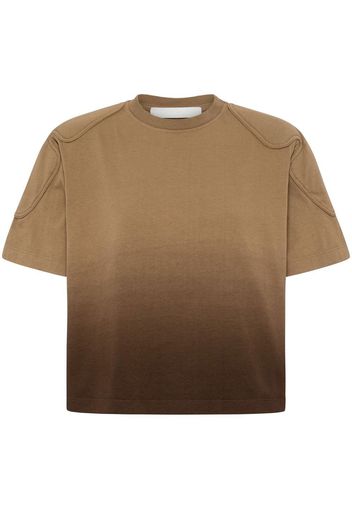 Dion Lee gradient-effect short-sleeved T-shirt - Marrone