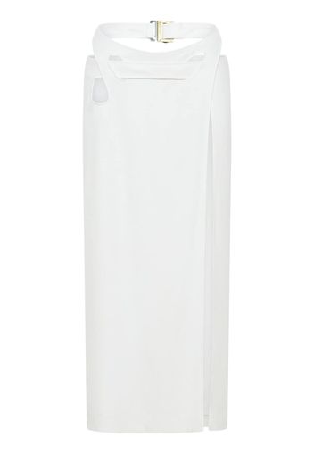 Dion Lee cut-out interloop skirt - IVORY