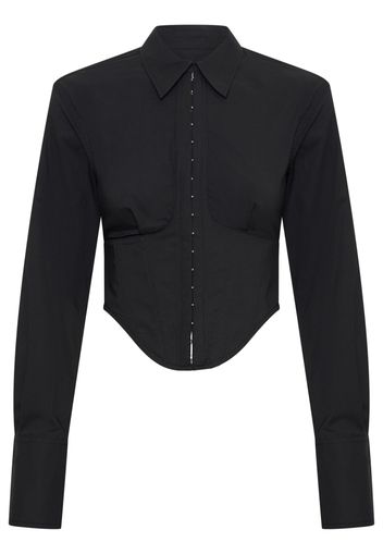 Dion Lee corset-style darted shirt - BLACK