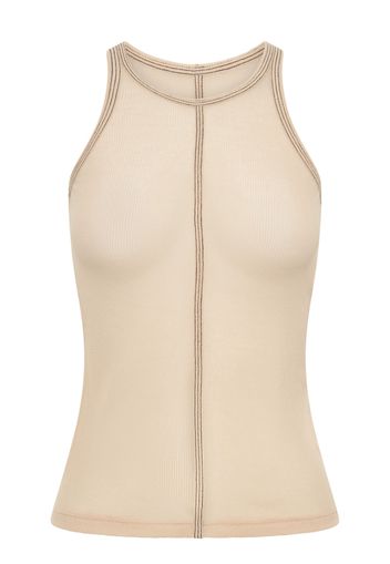 Dion Lee round-neck sleeveless tank top - SAND