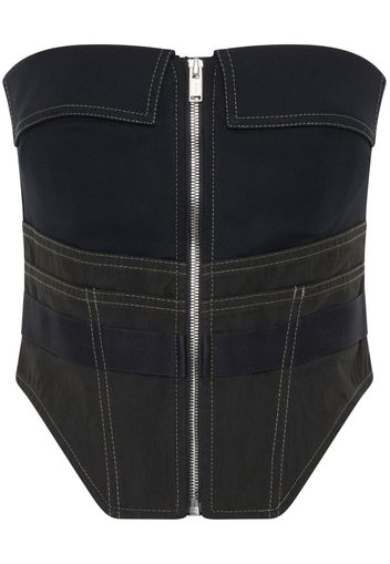 Dion Lee Workwear zip-up corset - Nero