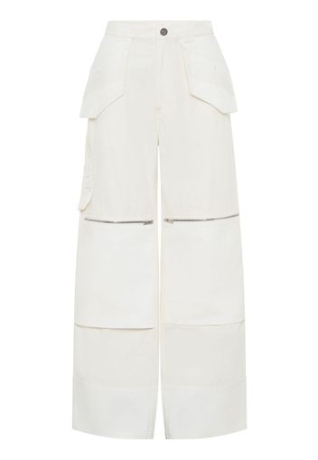 Dion Lee Workwear straight-leg trousers - Bianco