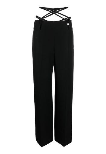 Dion Lee V-Wire straight-leg trousers - Nero