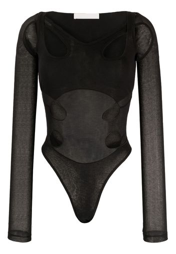 Dion Lee Body con cut-out - Nero