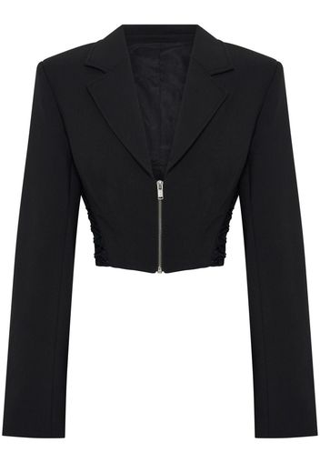 Dion Lee zipped cropped blazer - Nero