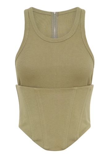 Dion Lee Float corset-style top - Verde