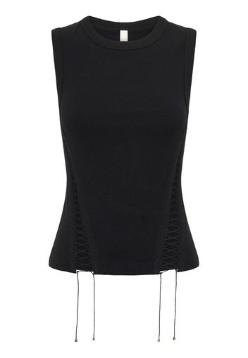 Dion Lee lace-up tank top - Nero