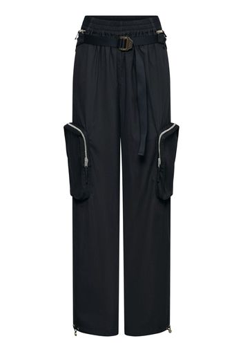 Dion Lee Blouson belted-waist trousers - Nero