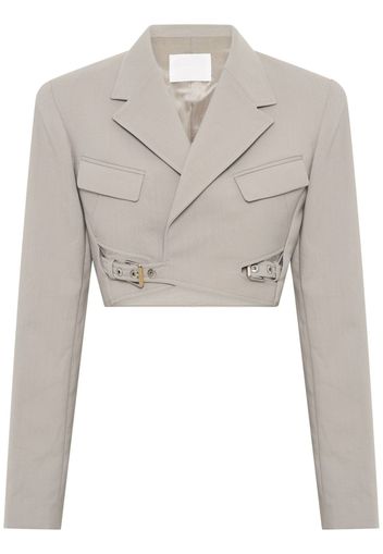 Dion Lee Blazer monopetto Interlock crop - Toni neutri