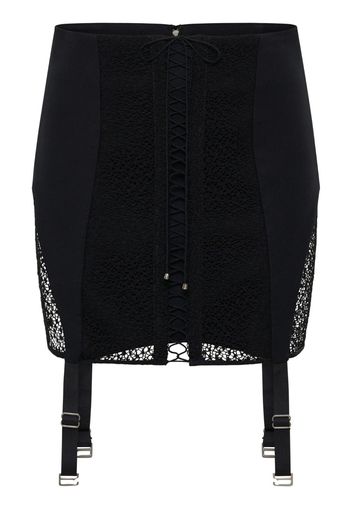 Dion Lee Minigonna stile corsetto con lacci - Nero