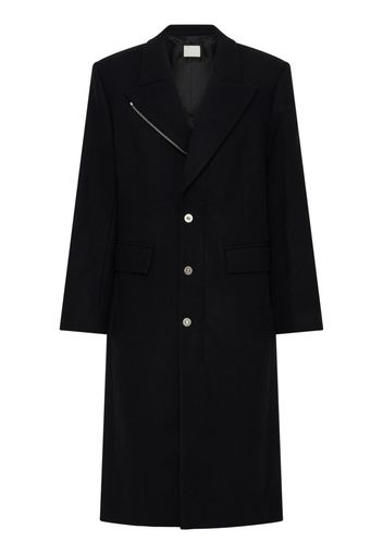 Dion Lee single-breasted knitted coat - Nero