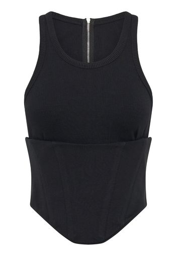 Dion Lee Float corset-style top - Nero