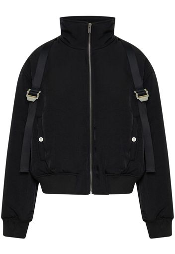 Dion Lee backpack high-neck bomber jacket - Nero