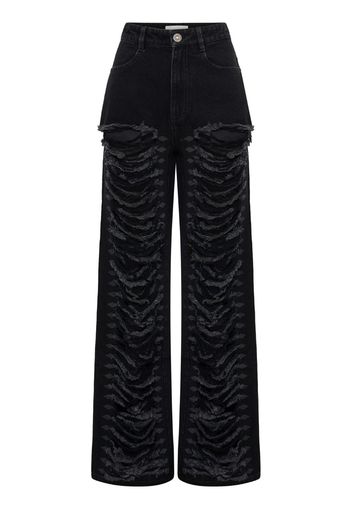 Dion Lee Jeans con stampa - Nero