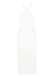 Dion Lee Vestito Lustrate Fork - Bianco