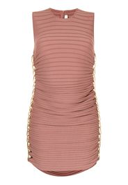 Dion Lee MIRROR CHAIN MINI DRESS - Rosa