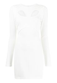 Dion Lee Breathable cut-out layered dress - Bianco