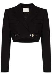 Dion Lee Giacca crop con fibbia - Nero