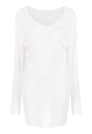 Dion Lee fine-knit panelled minidress - Bianco