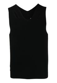 Dion Lee Top a coste con cut-out - Nero