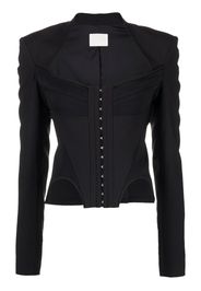 Dion Lee arched bustier jacket - Nero