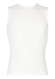 Dion Lee ribbed sheer tank top - Bianco