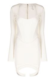 Dion Lee double-lock corset mini dress - Bianco