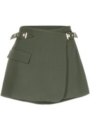 Dion Lee interlock A-line mini skirt - Verde