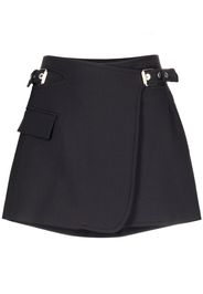 Dion Lee interlock A-line mini skirt - Nero