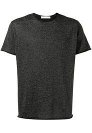 Dion Lee reflective marl-knit T-Shirt - Nero